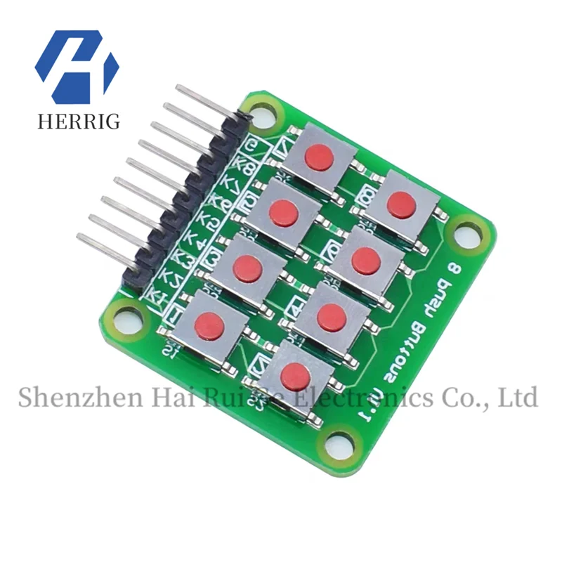 

Micro switch 2 * 4 matrix keyboard with 8 independent keys, microcontroller external expansion keyboard module