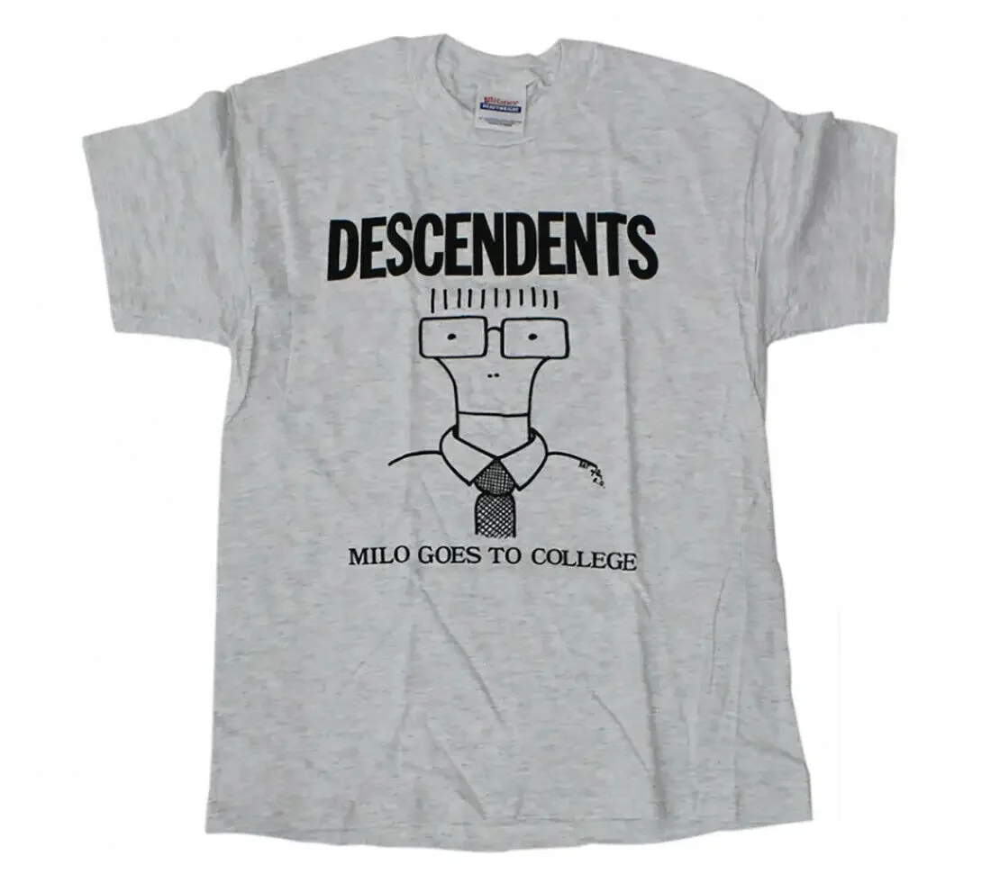 Descendents T Shirt Milo Goes To College Gray Tee New Authentic S 2Xl