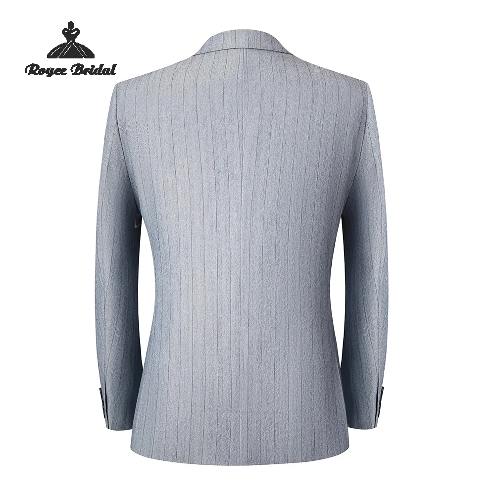 Terno de casamento masculino de três peças único breasted 2026 pico lapela formal noite terno de negócios traje homme mariage