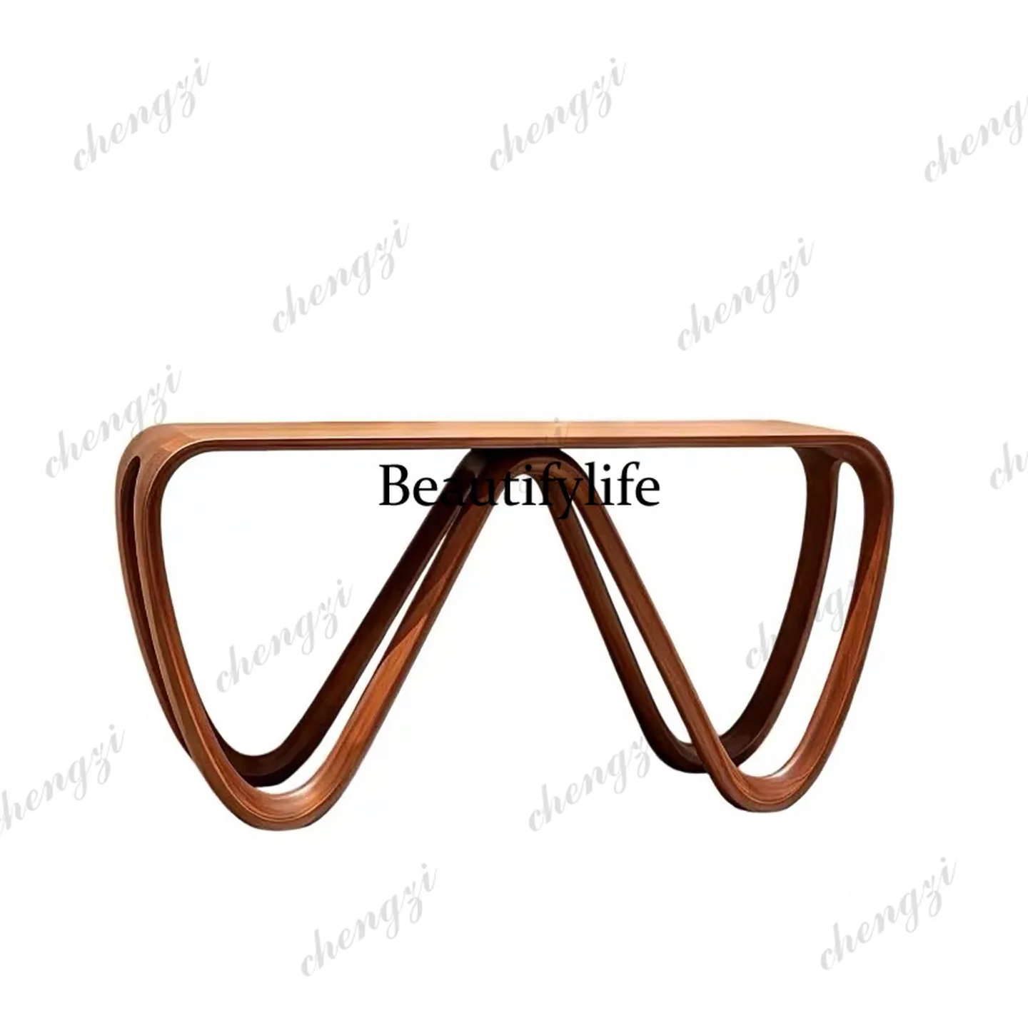 New Chinese-style North American ash wood porch deck decorative end view strip several solid wood furniture