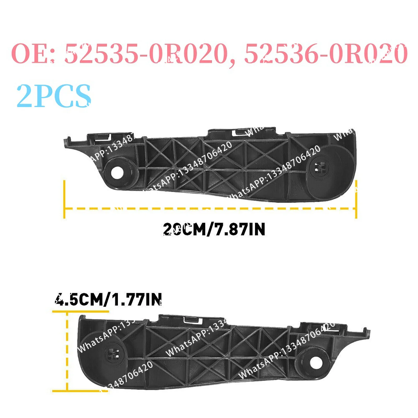 1Set 52535-0R010 Vehicle Front LH & RH Bumper Brackets Hold Mount Replacement Part For RAV4 2006-2012 Car Accessories