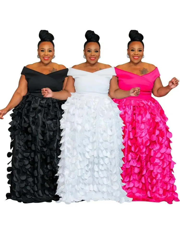 Robes en plumes pour femmes, robe trapèze unie, longueur cheville, col en V, manches courtes, taille cintrée, coupe ample, élégante pour les fêtes, été 2026