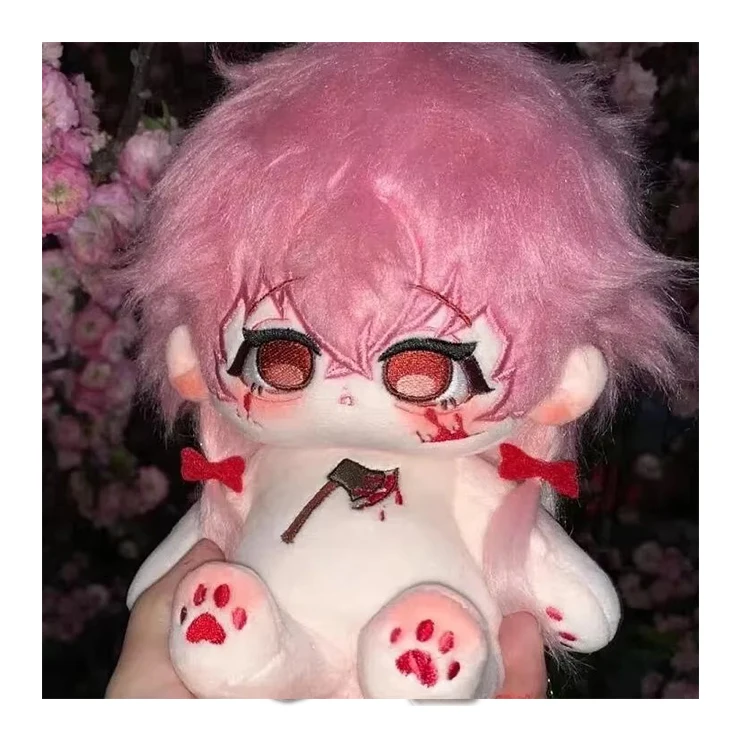 Anime futuro diário papel gasai yuno menina cosplay 20cm boneca de pelúcia com esqueleto corpo vestir-se algodão boneca brinquedos de pelúcia mascote presente