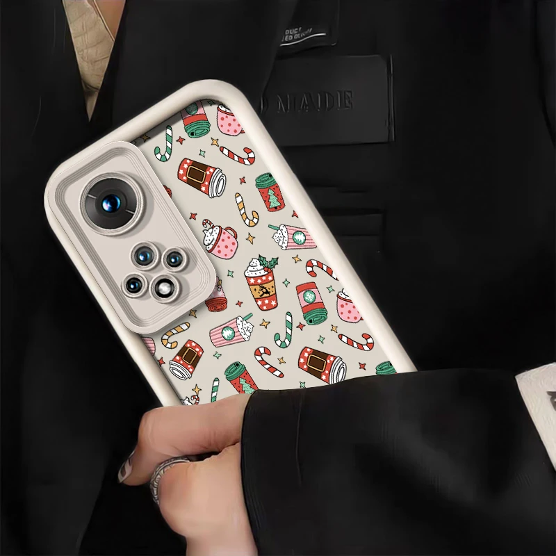 القهوة الكرتون جراب هاتف ل Xiaomi Mi 11i 11 لايت 5G NE 15 الترا 14T برو 13T 12T 12 لايت للصدمات عدسة غطاء للحماية