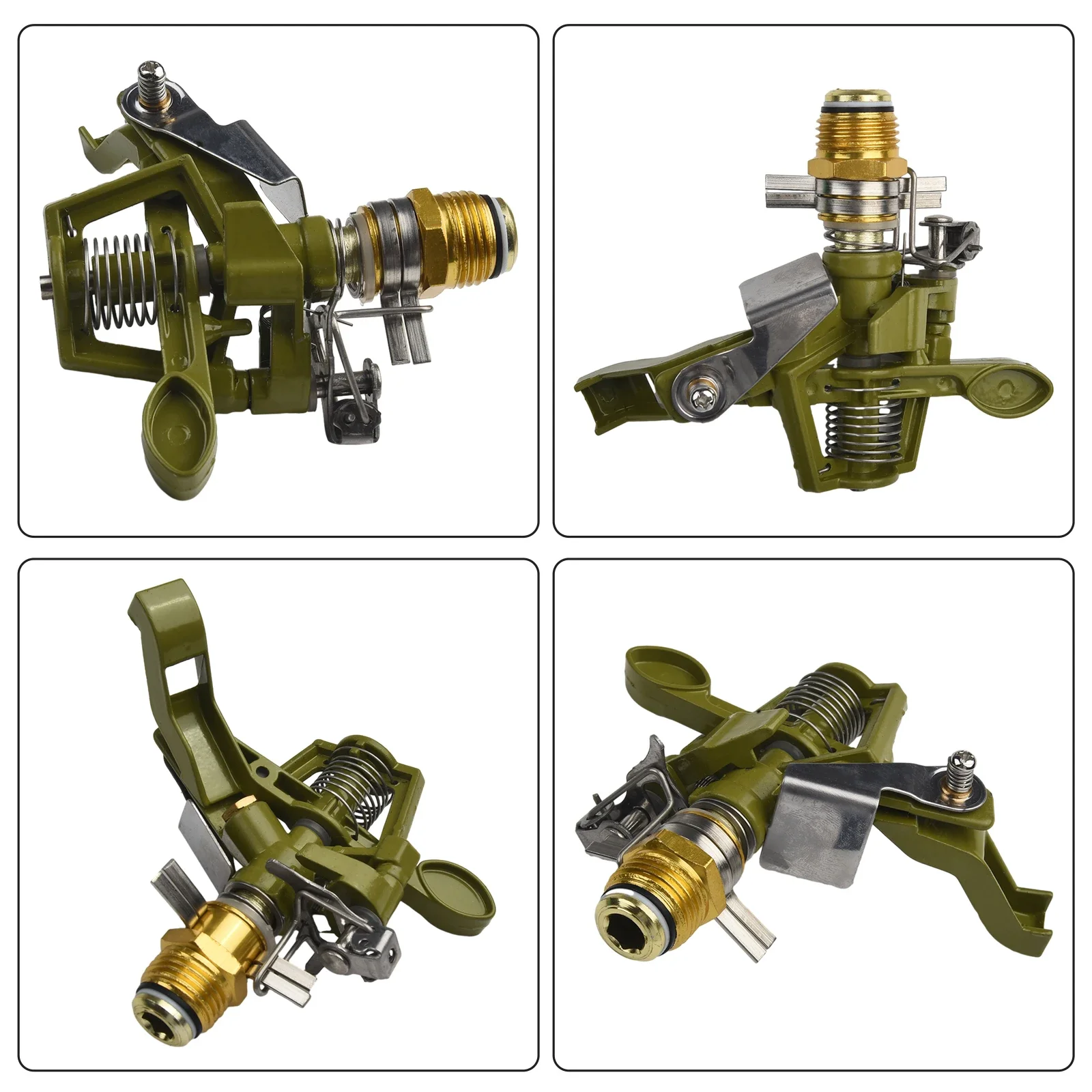 

2 Brass Sprinkler for Agriculture and Garden Irrigation Heavy Duty Design with Powerful Rotation for Efficient Watering