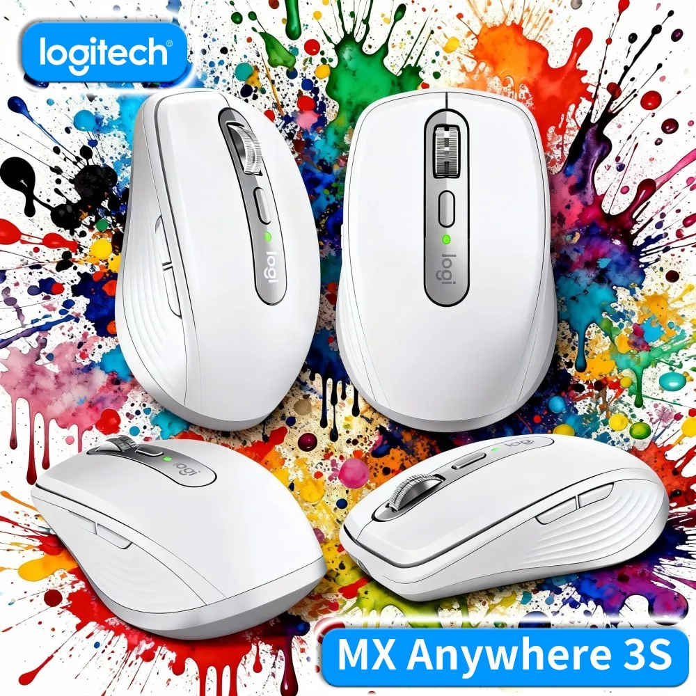 Seamless Unit Shift Wireless Travel Mouse Logitech MX Anywhere 3S Low Acoustic Tap For Archive Librarian File Maintain Tasks