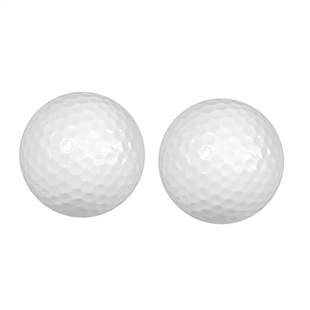 Bolas de golfe de borracha portáteis, prática interior e exterior, 3-6Pack, 2pcs