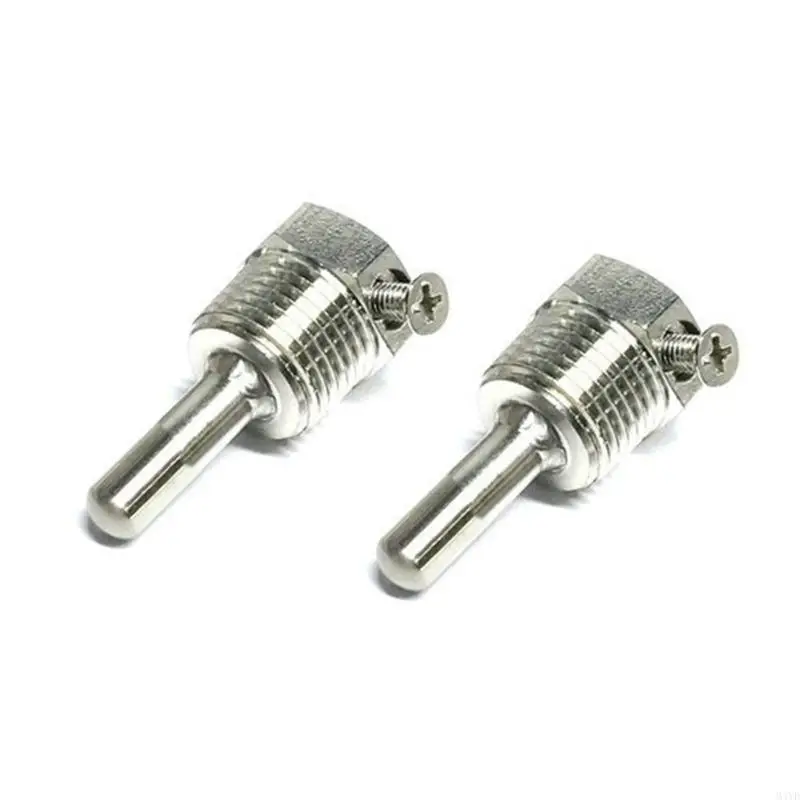 2pcs 50/100/300mmサーモウェルサーモ電配集いねじて、304ステンレス鋼G1/2ウェルドレスサーモウェルM4yd