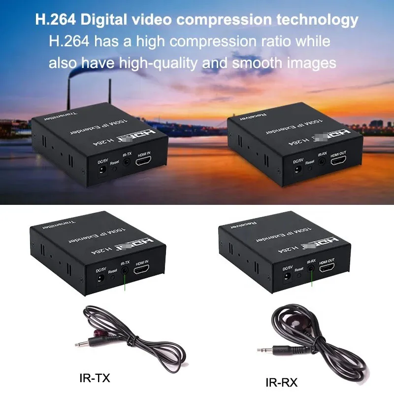 150 м IP-удлинитель для HDMI-совместимого кабеля TCP Rj45 Cat5e/6 1080P передатчик и приемник видео-удлинителя Ethernet