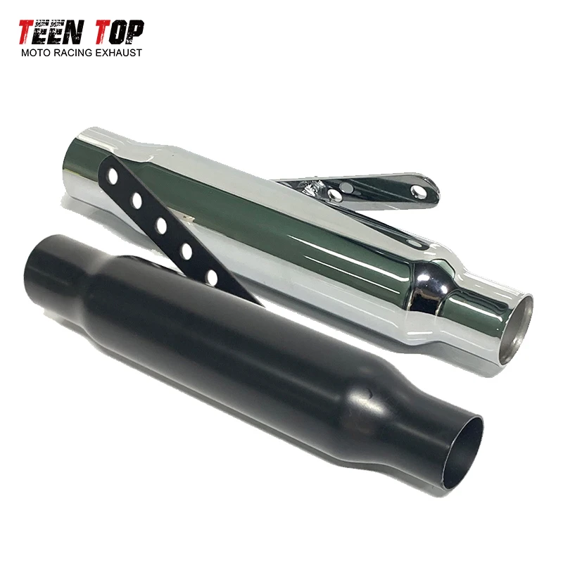 

38mm Universal Exhaust Muffler Oldtime Motorbike Escape Exhaust Pipe Nmax125 Nmax155 MSX125 Retro 30mm Exhaust Silencer Elbow
