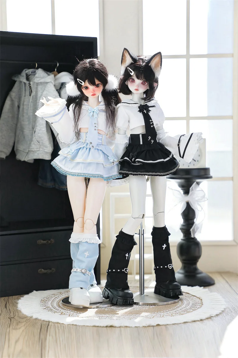 BJD doll clothes suitable for 1/4 size mddmsd Cute  sweatshirt pants clothing set doll accessories (5 points)