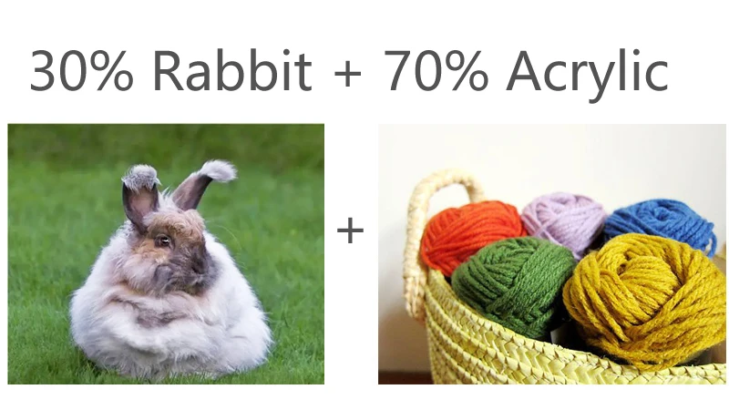 2024 neue Angora Kaninchen haar Winter Hut Für Frauen Gestrickte Mützen Hut Motorhaube Weibliche Weiche Warme reise Skullies Beanies – Detail 1