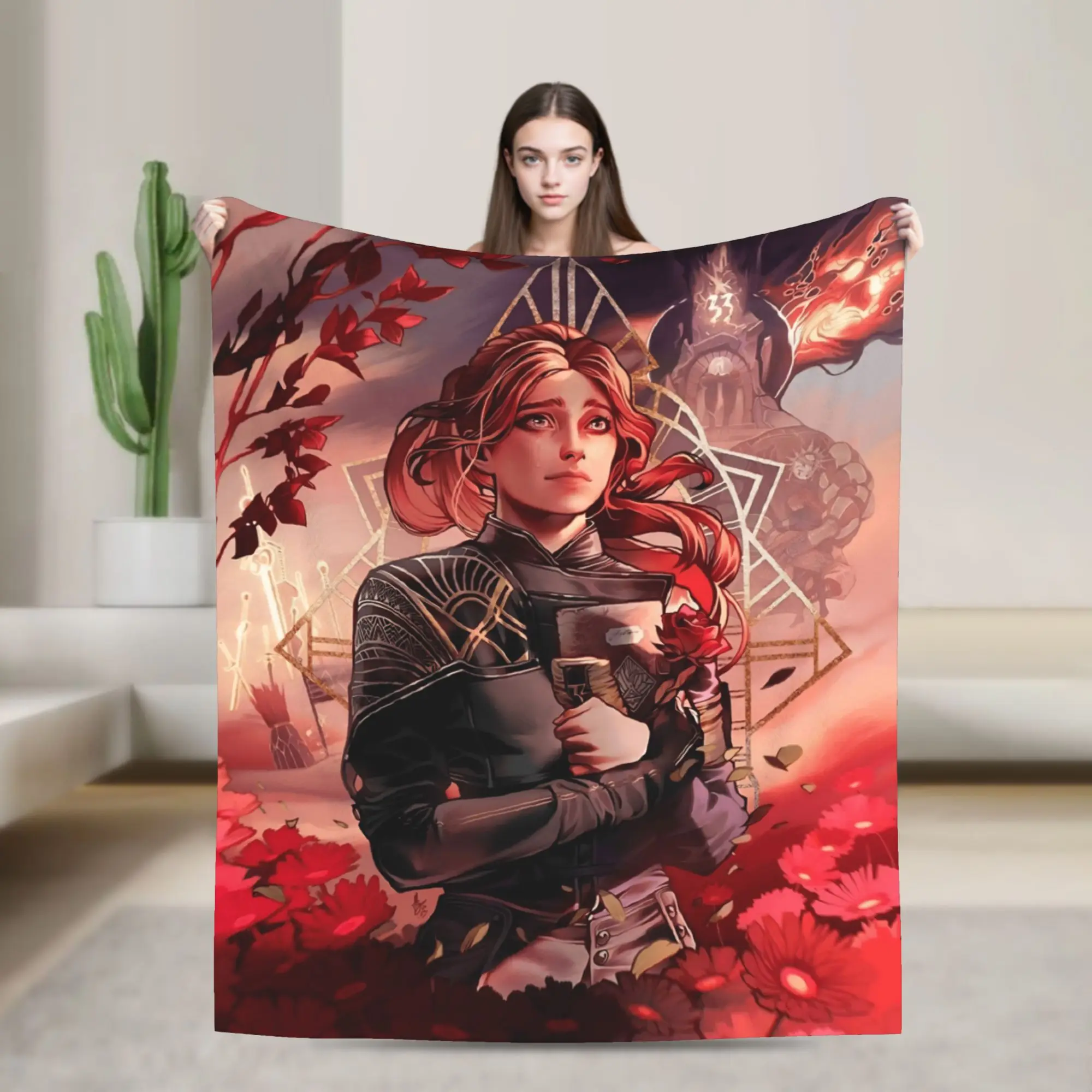 Warm Soft Blankets Airplane Travel Clair Obscur Expedition 33 Game Bedding Throws  Flannel Bedspread For Home Decor Sofa Bed