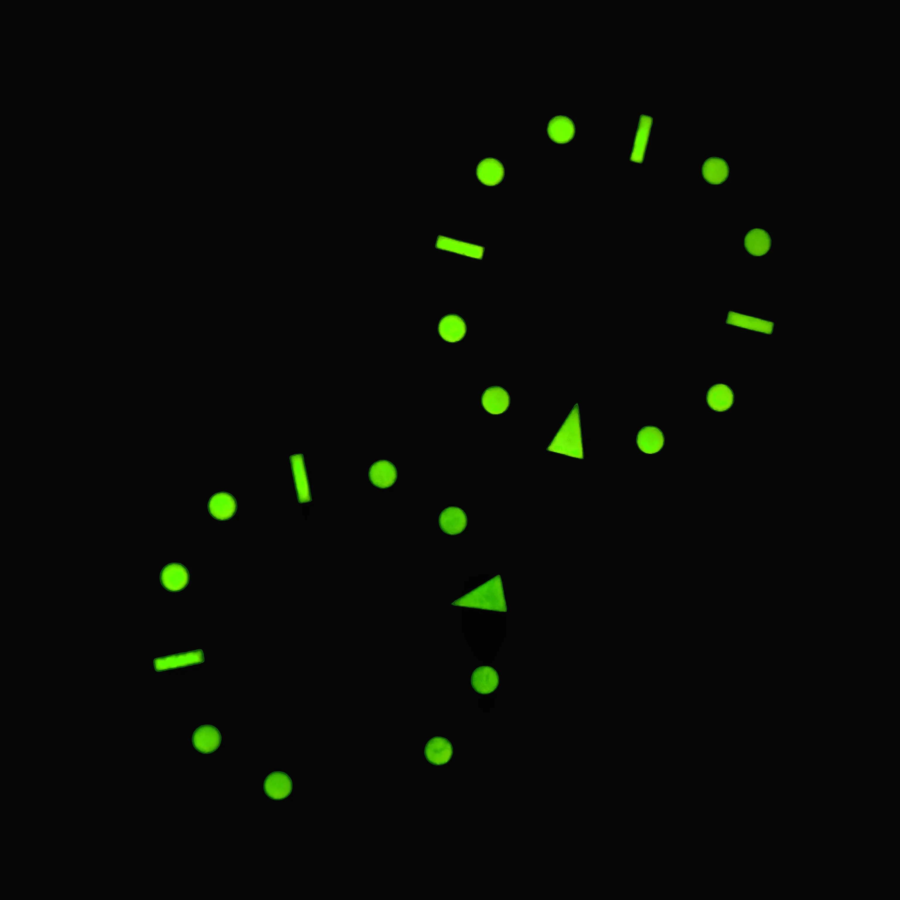 Ajuste para reloj Seiko Dial Super C3 verde Lume modificación de reloj NH35A NH70 4R35 4R36 accesorios de reloj de movimiento