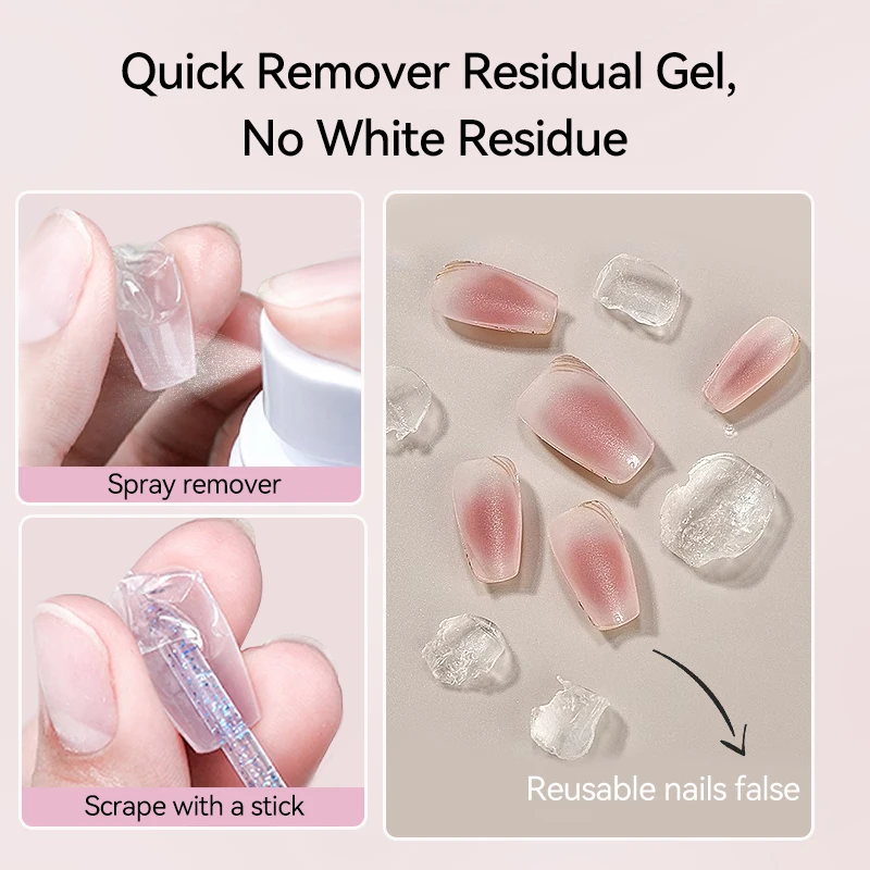 UR SUGAR 55ml Remover For Solid Tips Gel False Nail Tips Removing Gel Rhinestone Fake On Nails Dissolve Liquid Manicure Tools