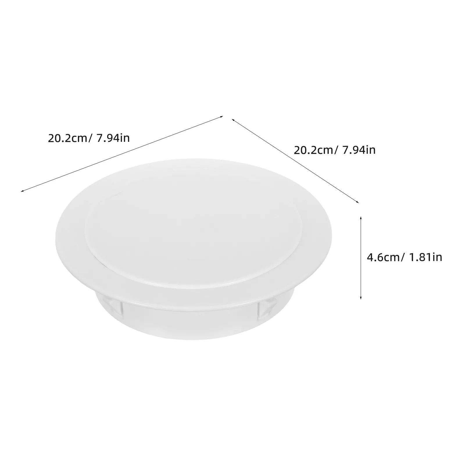 2Pcs Kitchen Duct Hole Plug Wall Vent Hole Cover for Range Hood Pipe Opening 152-168Mm Oil-Resistant Heatproof Sealing Cap