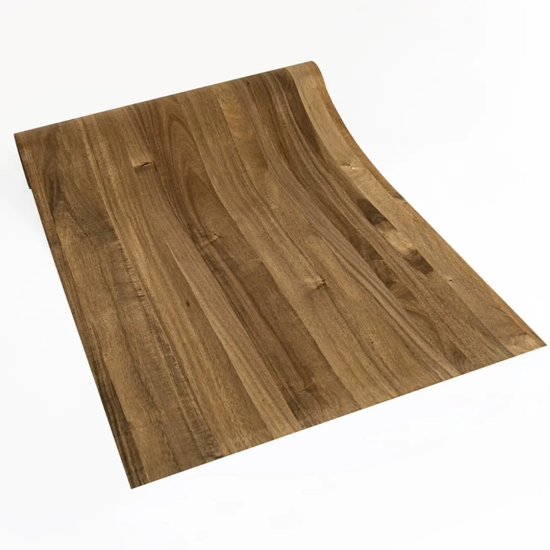 Length:2.5meters Width:580mm Thick:0.2mm Natural Random Spliced Acacia Wood Veneer Furniture Refinishing DIY Car Speaker Decor