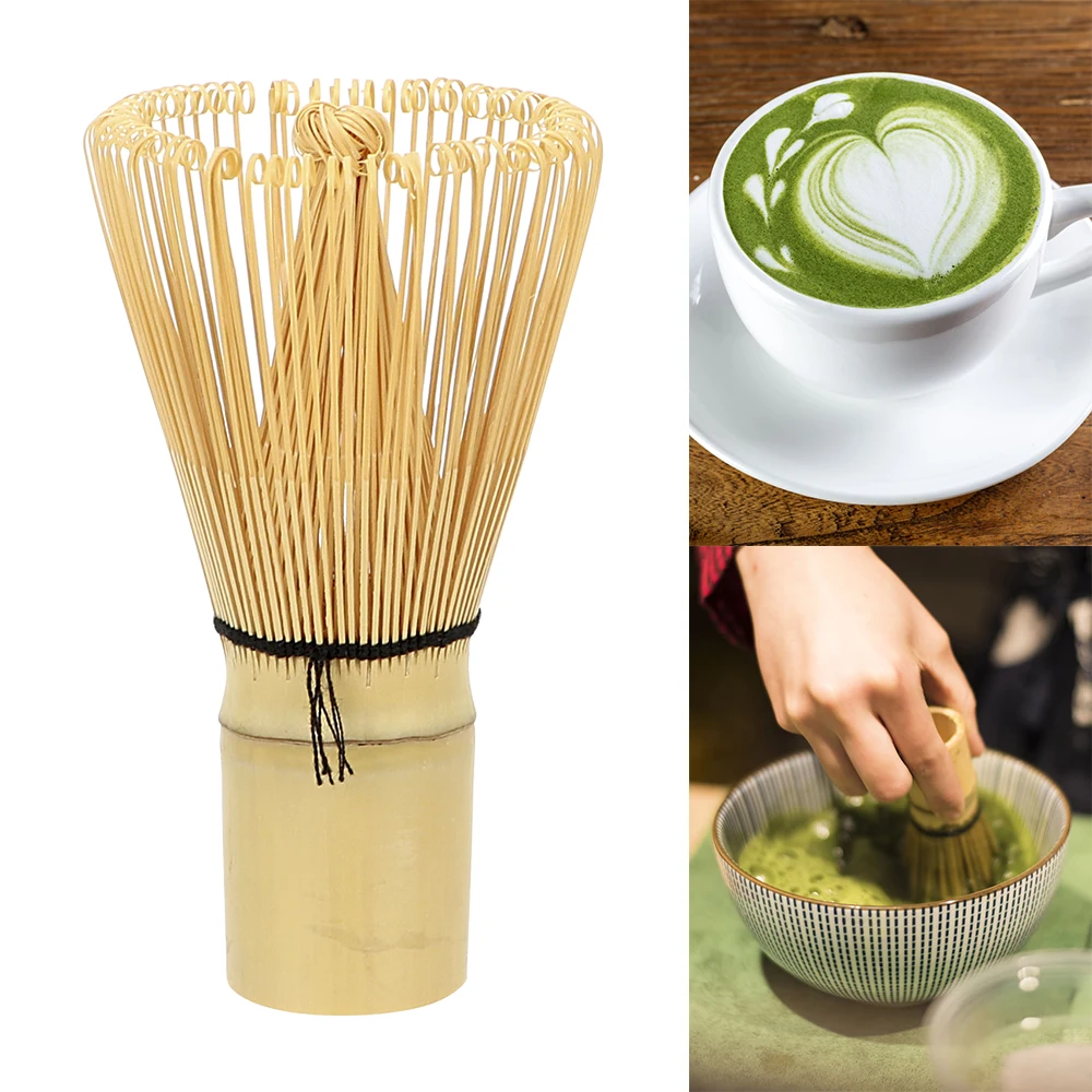 Japanese Ceremony Bamboo Chasen Teaware 100 Matcha Green Tea Powder Whisk Tea Brush Kitchen Accessories