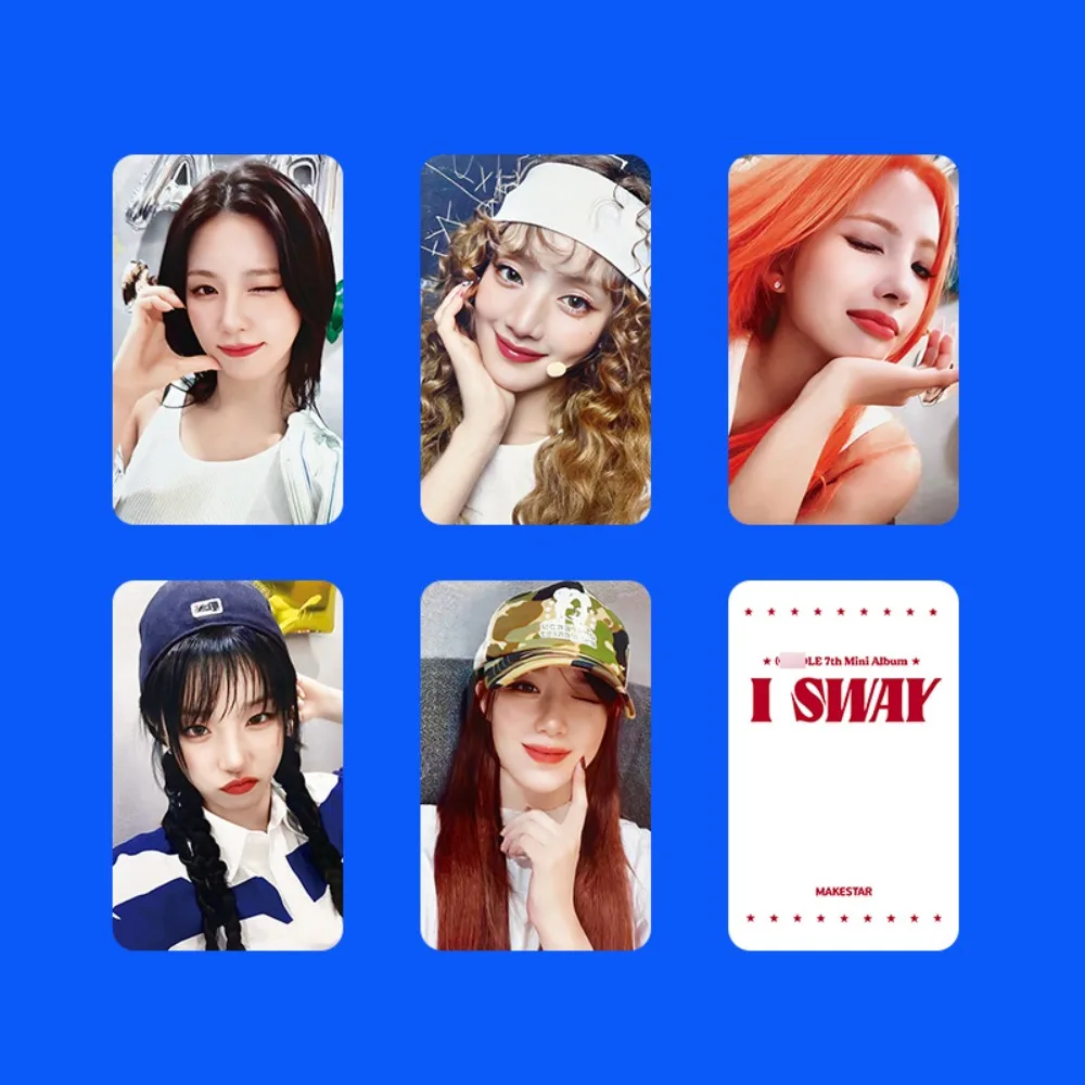 

KPOP GIDLE 5 шт./комплект MINI7 I SWAY специальные карты MAKESTAR MIYEON MINNIE SOYEON YUQI SHUHUA Lomo карты фотокарты коллекция поклонников