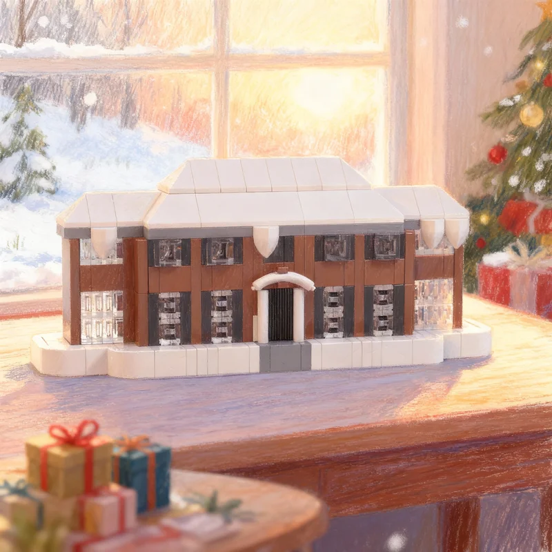 321pcs MOC Home Alone McCallister House Seasonal Christmas Model Toys Building Blocks Christmas Gifts Architecture Creative Idea
