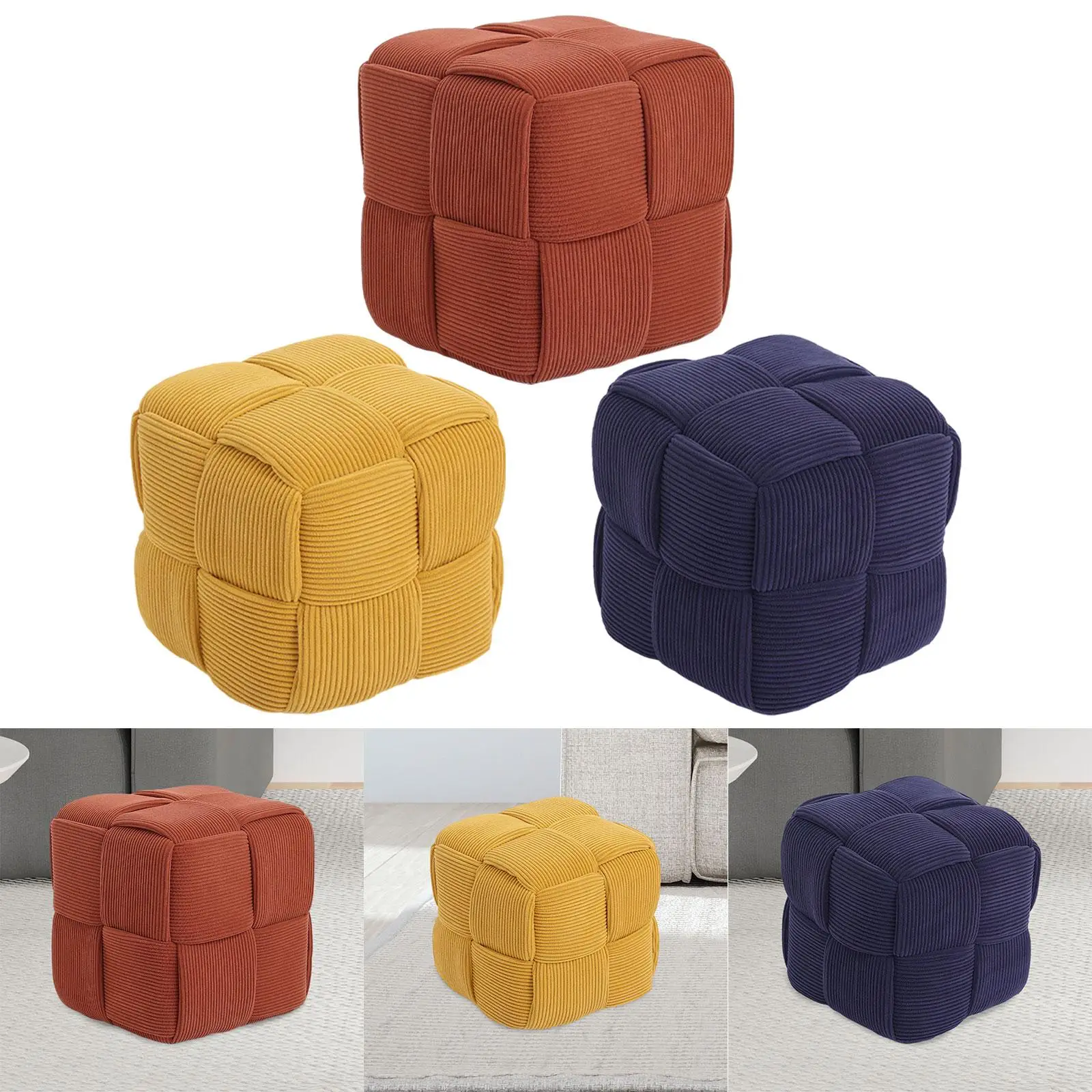 Seating Foot Stool with Non Skid Legs Wood Floor Protection Comfortable Small Footstool for Office Couch Nursery Doorway Bedroom Seating Foot Stool with Non Skid Legs Wood Floor Protection Comfortable Small Footstool for Office Couch Nursery Doorway Bedroom