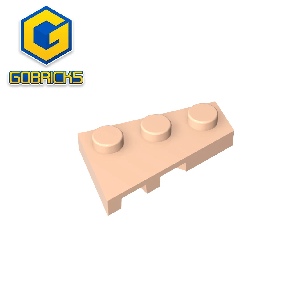 

Gobricks GDS-547 Wedge Plate 3 x 2 Right compatible with lego 43722 children's DIY Educational Building Blocks Technical
