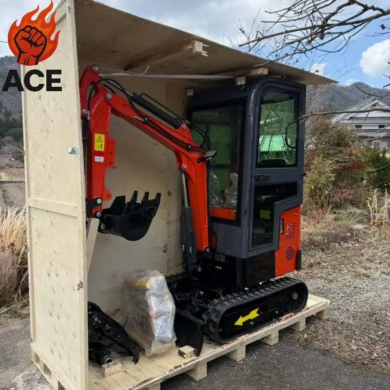 Free Shipping 1 ton Excavators Epa Kubota 1 Ton 1.2 Ton Small Digger Crawler Mini Excavator For customized
