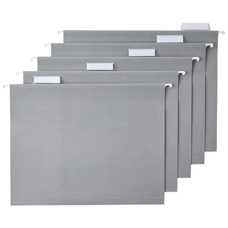 

Hanging File Folders with Adjustable Tabs for Document Organization, Size