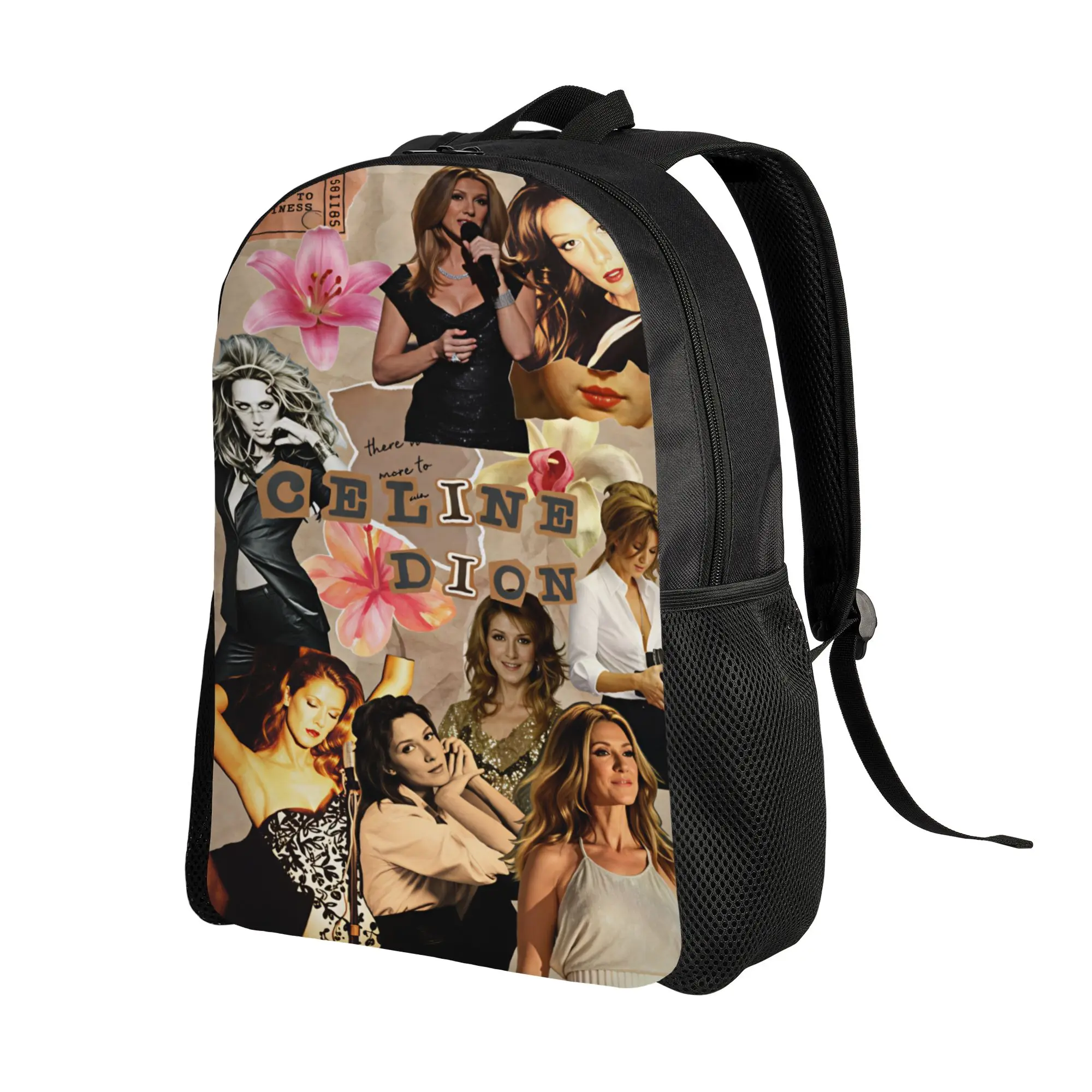 Celines Dions Paris 2026 Backpack  Student Unisex Polyester University Backpacks Durable Casual School Bags Rucksack