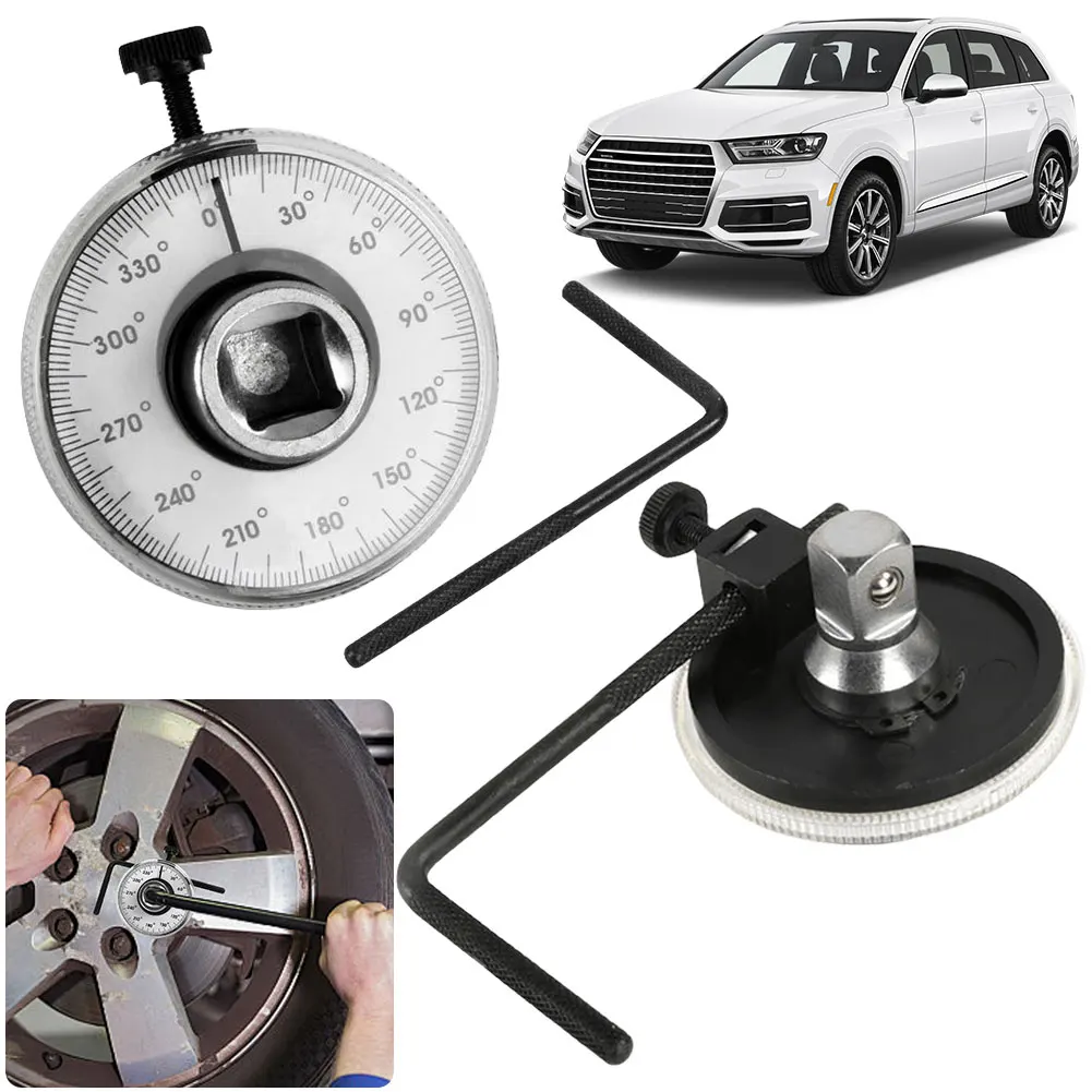 Spanner Torque Meter Dial Long Handle Torque Wrench Angle Torque Gauge Adjustable Angle Measuring Tool Auto Service Equipment