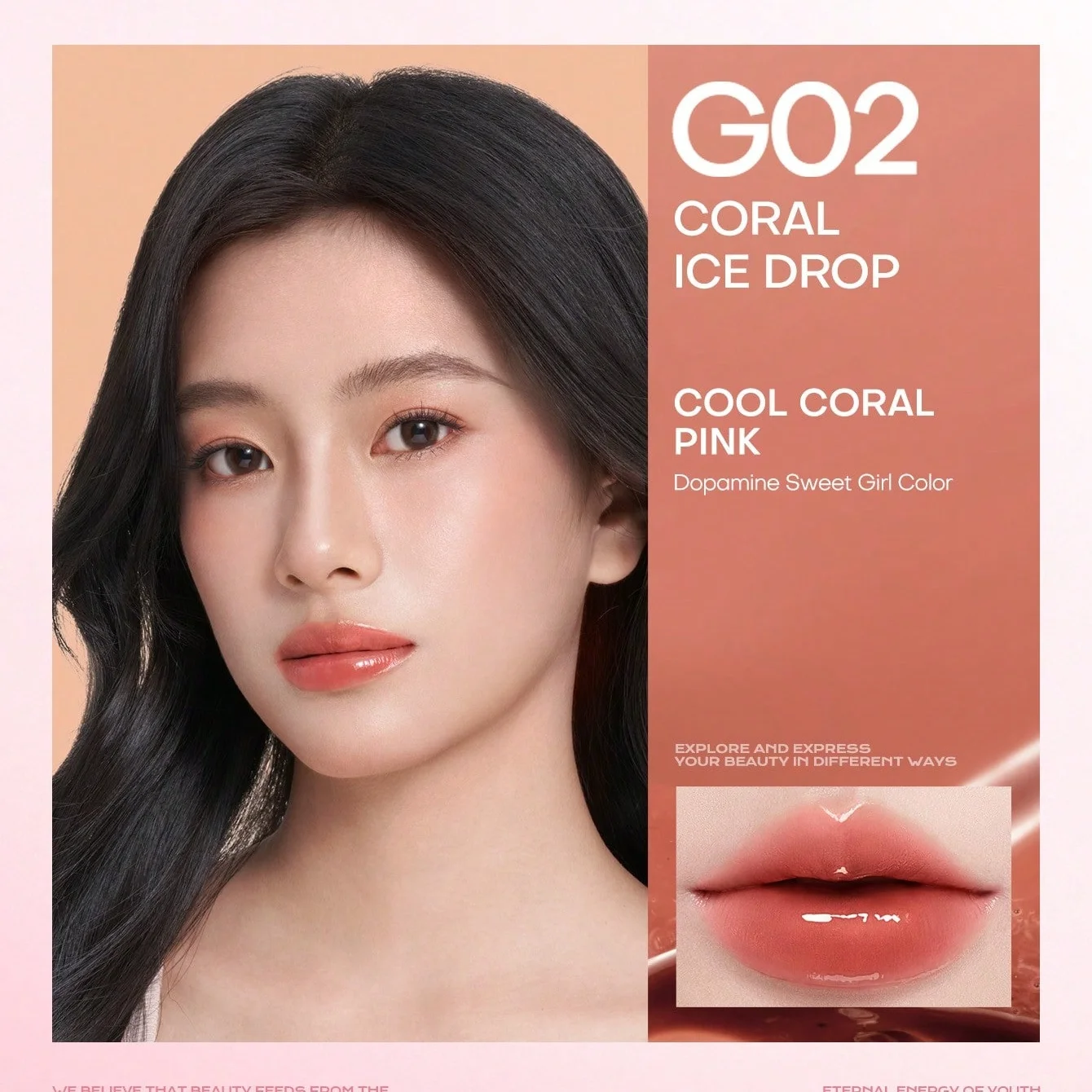 Mistine Mini Thai Latte Brillant à lèvres jute Jelly à lèvres hydratant infusé d'acide hyaluronique, Non collant léger 1gx3