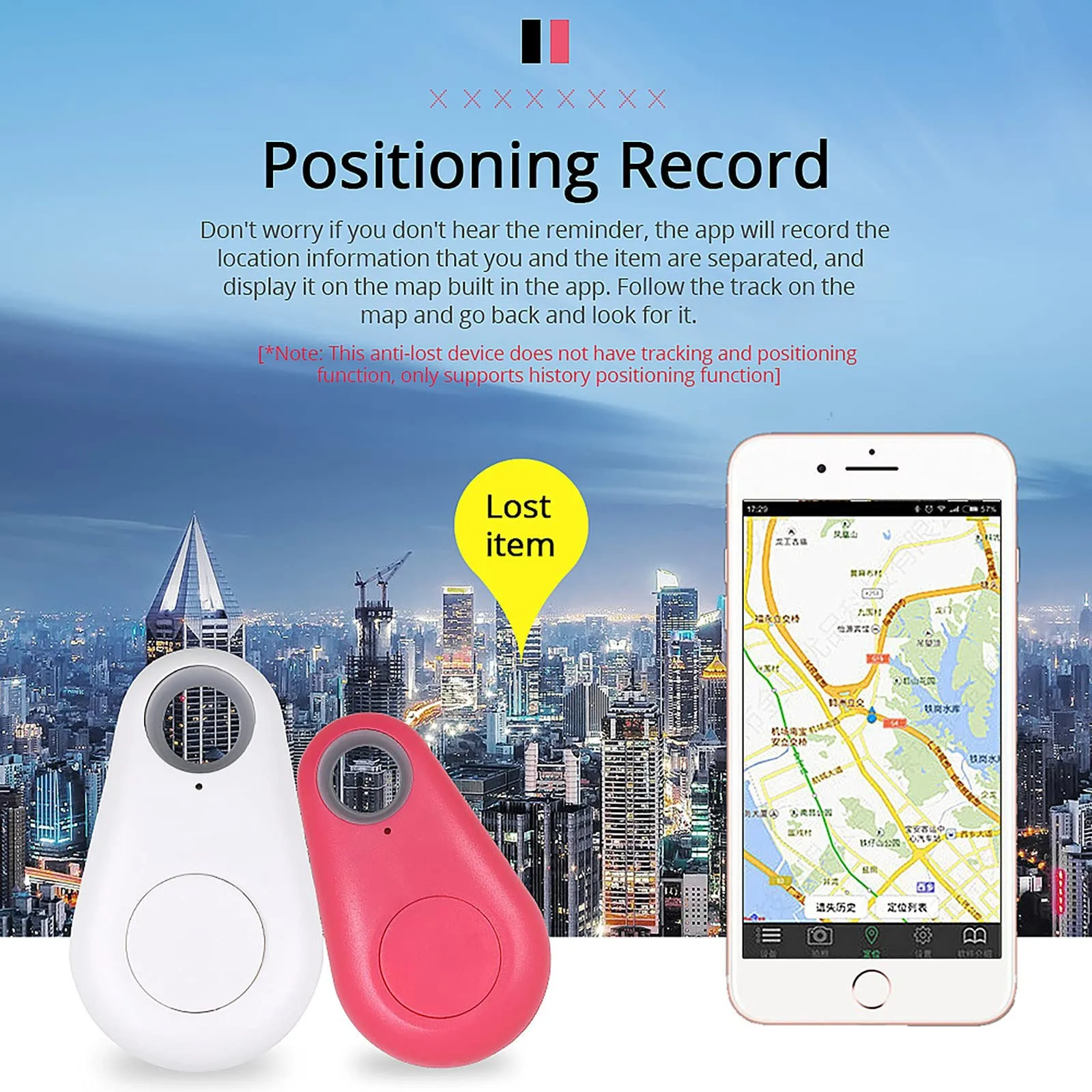 Smart Gps Tracker Key Finder Locator Bluetooth-Compatible Anti Lost Alarm Sensor Device For Kids Car Wallet Pets Cats Luggage