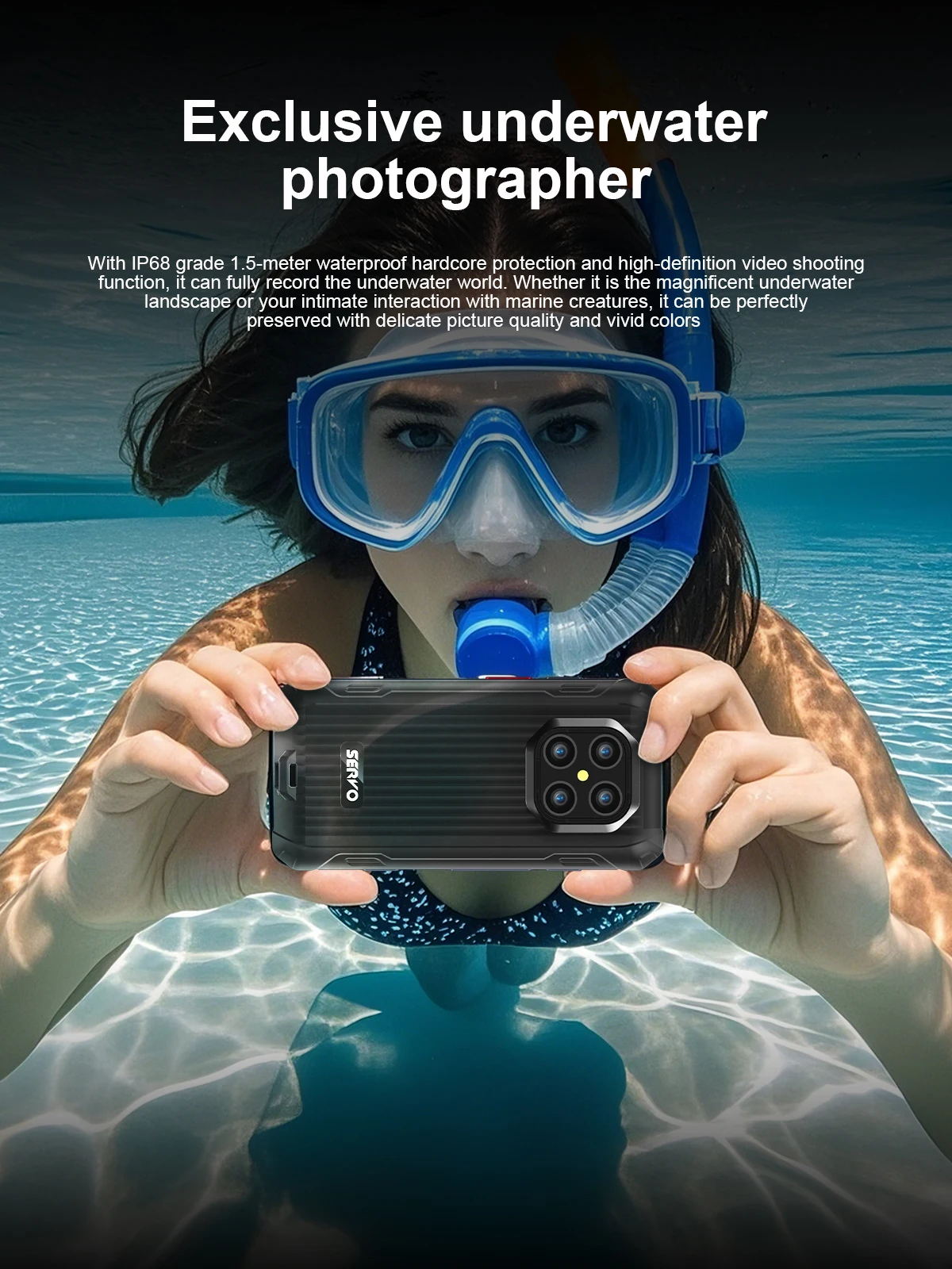 SERVO TANK500 4G Android Mini Rugged Smartphone 6GB+128GB 2 SIM Face Unlock 3.88 inch 3000mAh 13MP Camera Waterproof Smart Phone