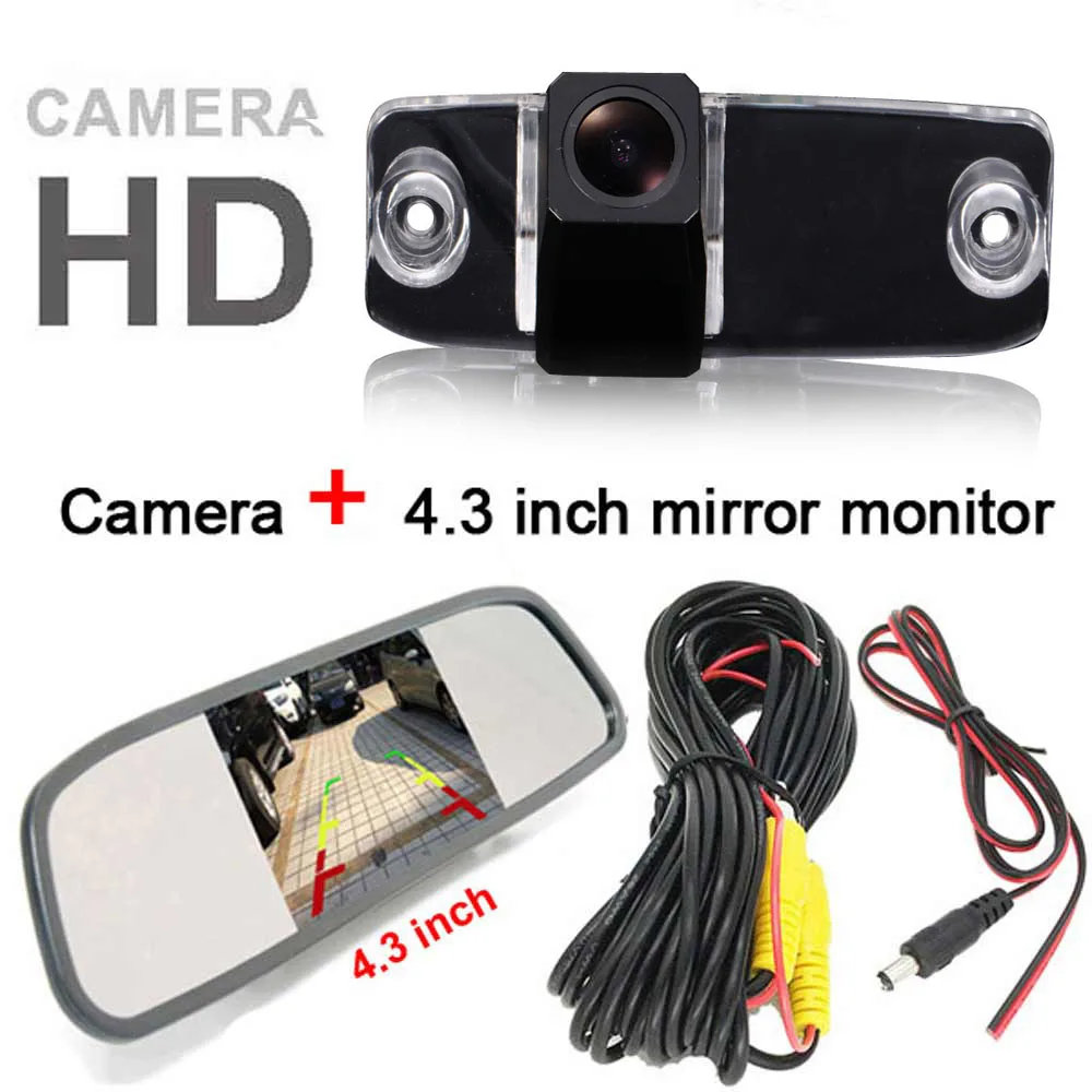 Mirror Monitor Display+car Reverse camear For Hyundai veracruz/celesta/Avante/Terracan/Mistra/Elantra SonatalAccent Kia K3 Forte