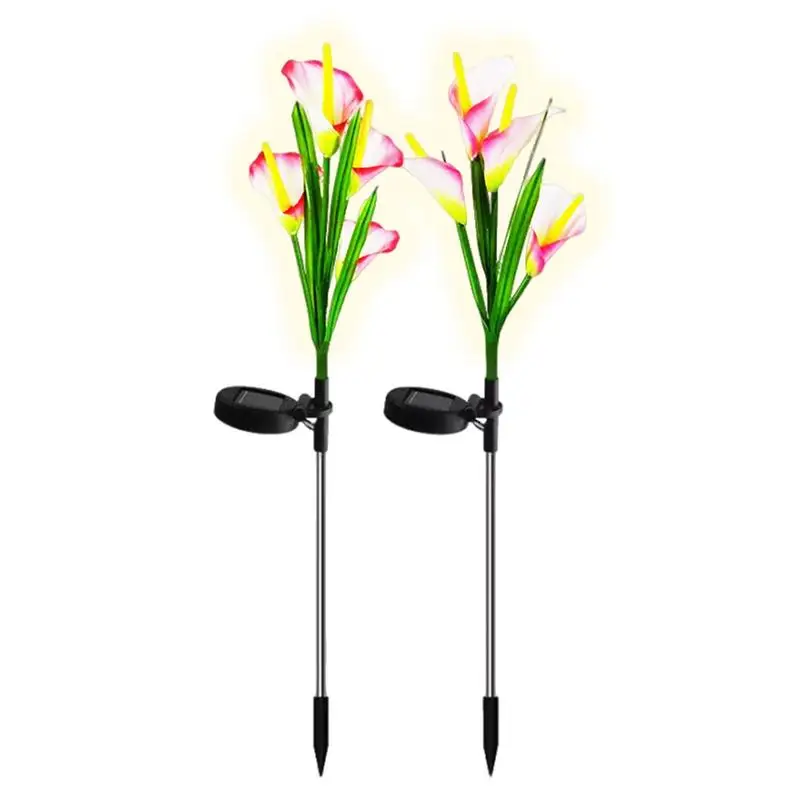 

Calla Lily Solar Garden Lights Lawn Landscape Plug-in Lamp Flowerpot Light Calla Lily Lantern Grass Pathway Street Decoration