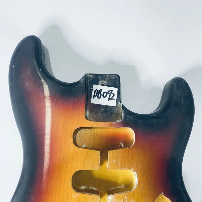 DB092 ST Guitar Body Sunburst Color with Custom Graphics Design SSH Pickups Custom Tremolo Brand Items for Replace