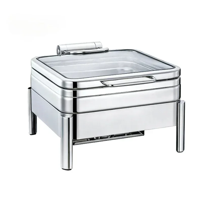 High Grade Five Stars Hotel Buffet Reception Common Use Food Heater Stainless Steel Hydraulic Luxury Chafing Dish