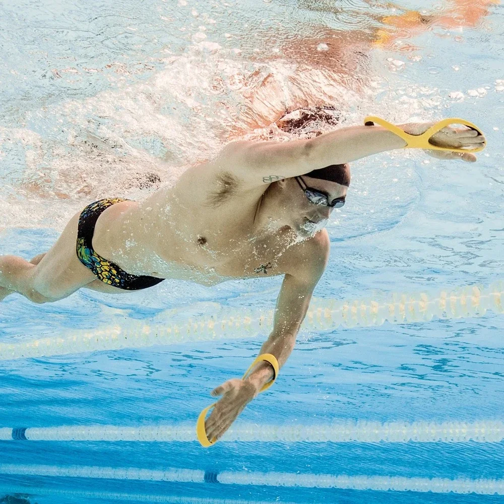 Schwimmpaddel, ergonomisches Schwimmpaddel, professionelles Ruderübungsgerät, korrigierendes Schwimmtrainingspaddel – Detail 23