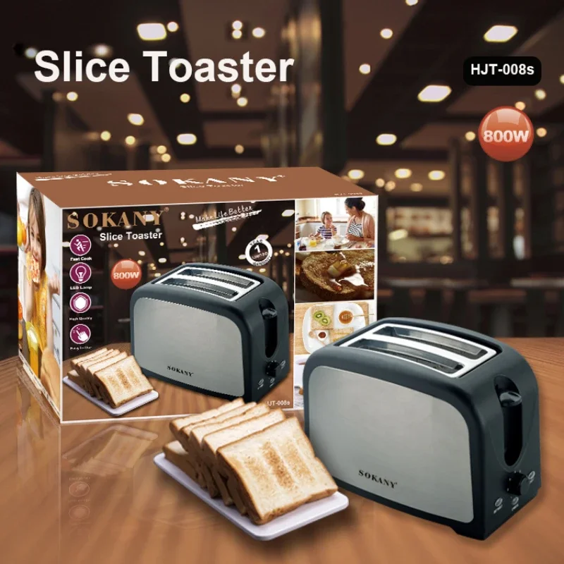 Houselin Toaster 2 Slice Toaster Retro with 6 Bread Shade Settings, Bagel, Defrost Function