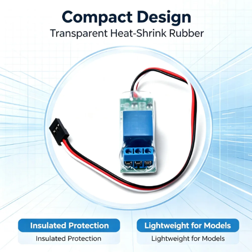Single Channel Electronic Switch Module Compatible with For K1 Protocol 5V 12V Signal Input for RC Aircraft Use