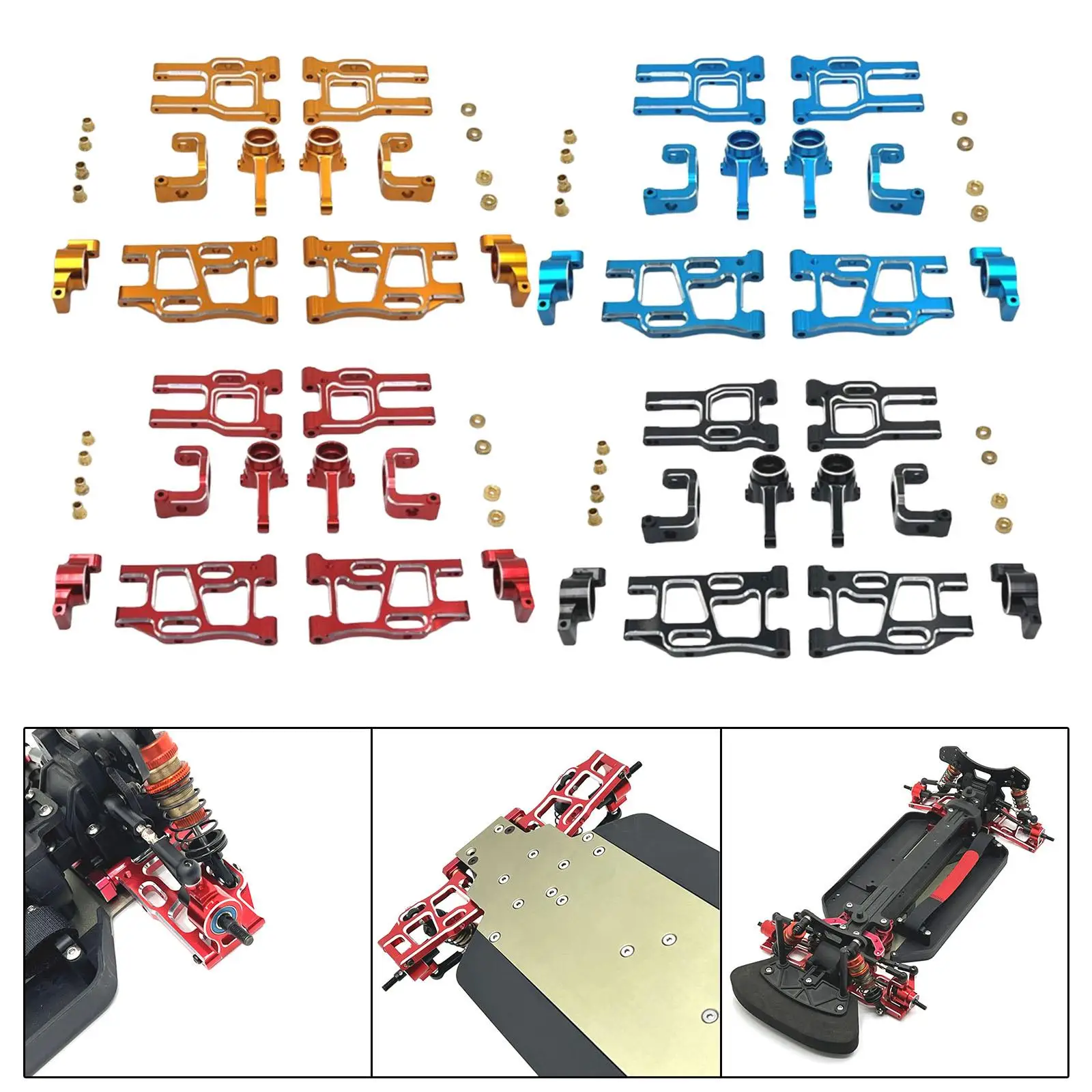1:10 RC Car Parts Sturdy Replacement Part Hobby Tool Easy to Install Accessory Kits for Ptg-2R DIY Accessories RC Hobby Car