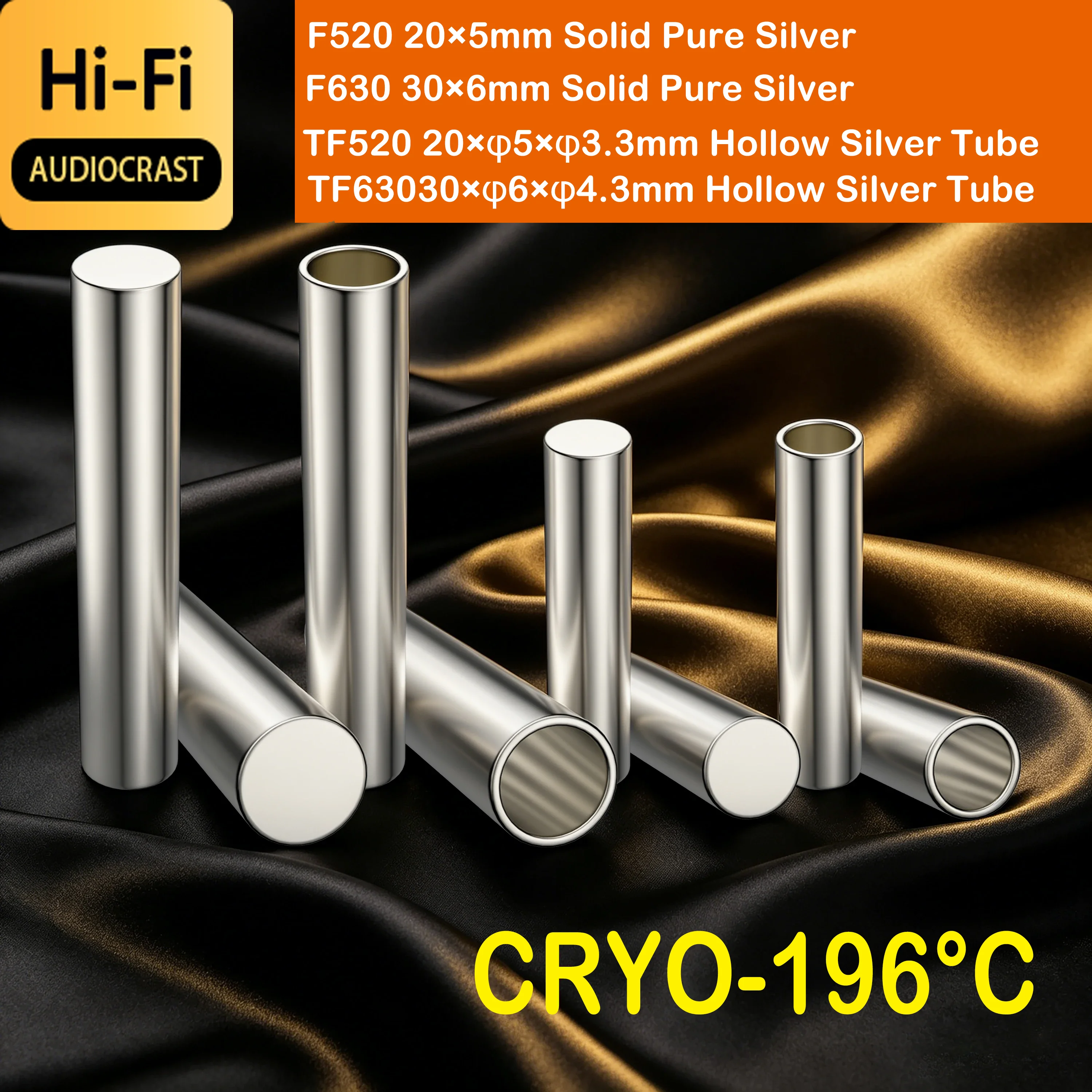 HiFi Audiocrast Reines Silber Sicherungsstreifen 5*20mm/6*25mm Lautsprecherkabelschutz Röhrenverstärker Sicherungsstreifen Verstärker Stromfilter Sicherung