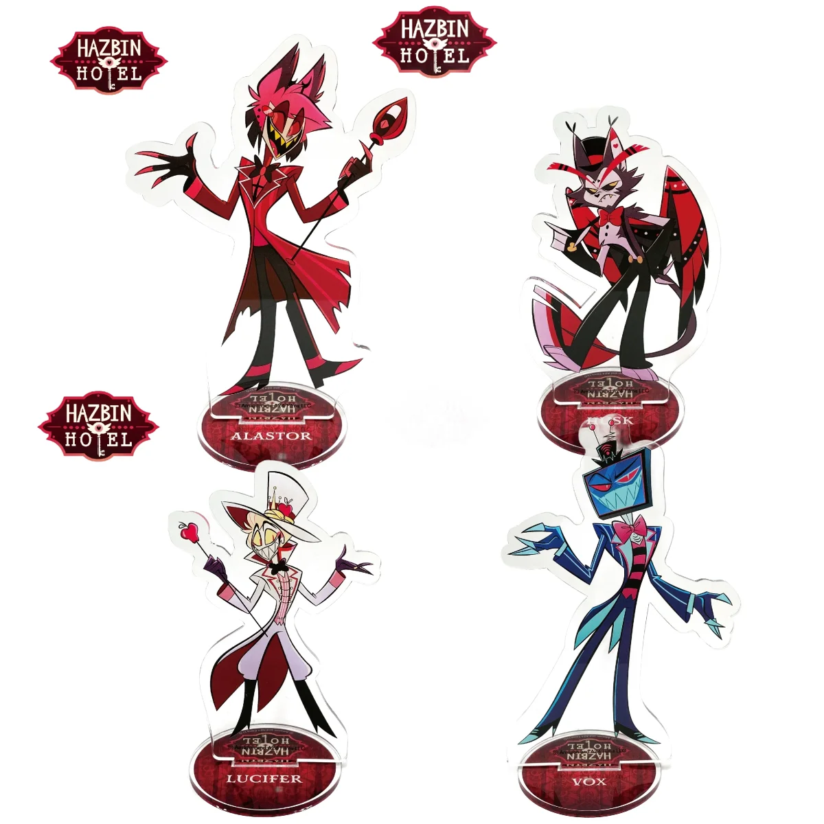 Suporte acrílico de anime quente 15cm, hell boss blitzø/loona hazbin, decorações de mesa para hotel, presente de natal requintado, presente de aniversário