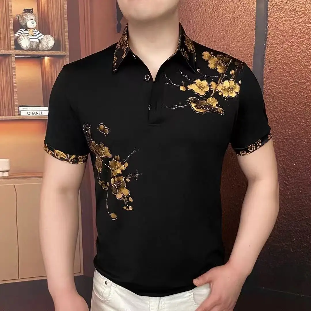 2026 Summer New Style Men's Polo Shirt with Collar - Stylish Business Casual Short Sleeve Fashion Trendy and Form-Fitting — купить у AliExpress WW