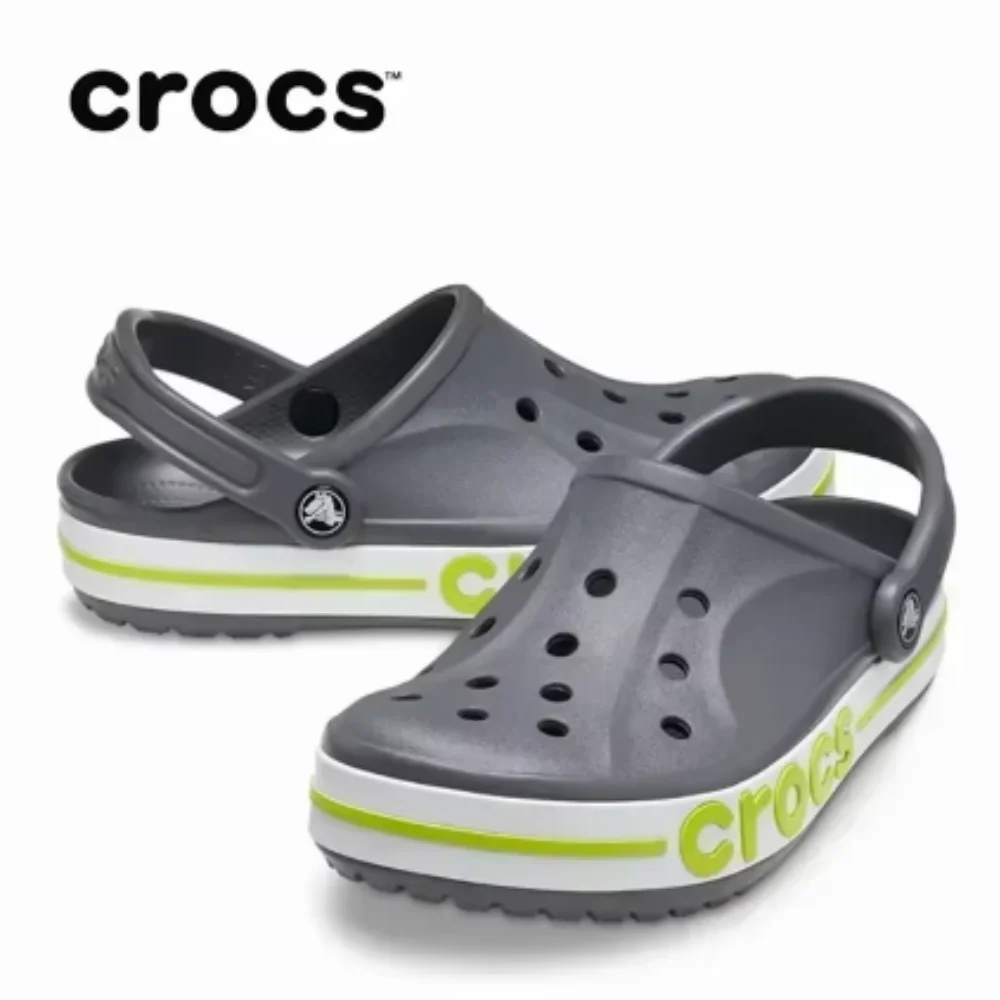 

Original Crocs Bayaband Clog Casual Sandals Beach Shoes 205089 Closed-Toe Slip-Ons Outdoor Men's Breathable Beach Shoes