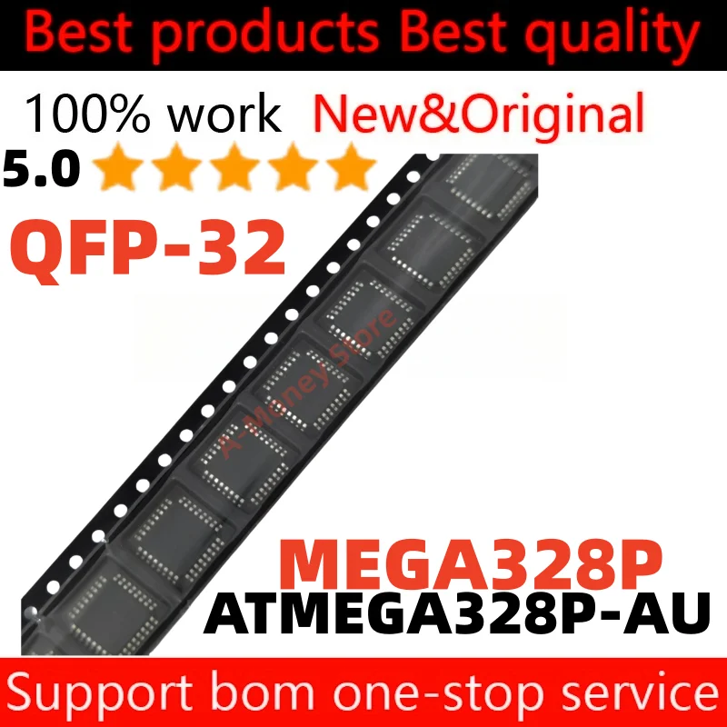 (1-5pcs)100%New ATMEGA328P-AU MEGA328P-AU MEGA328P ATMEGA328P-PU MEGA328P-PU ATMEGA328PB-AU QFP-32 DIP-28