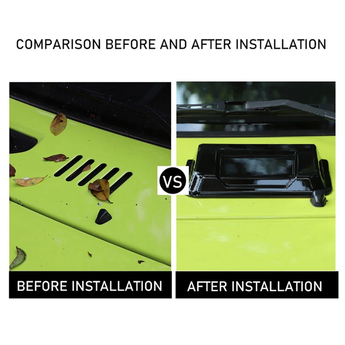 Hood Vent Hood Scoop Vent Intake Cover Trim for Suzuki Jimny 2019 2020 2021 2022