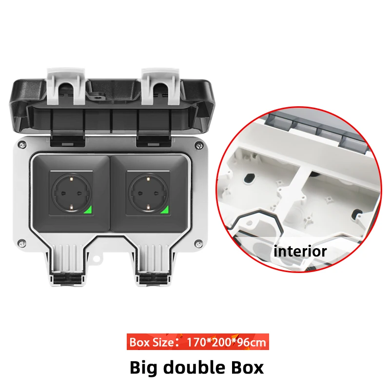 Avoir Tuya Zigbee Stopcontacten IP66 Waterdichte Outdoor EU Stopcontact Tijdschakelaar Dual Usb Opladen Smart Huishoudapparaat