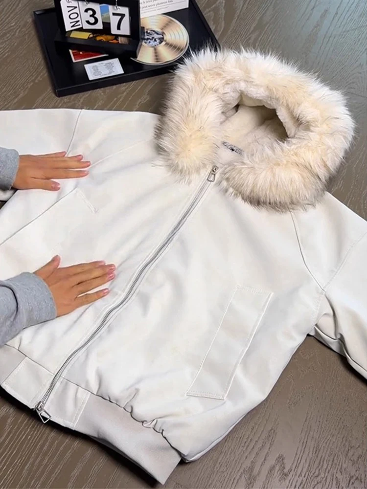 

Мужская зимняя куртка Thiened, куртка-парка из искусственной кожи с капюшоном в американском стиле с рисунком орла, теплое водонепроницаемое хлопковое полиэфирное волокно