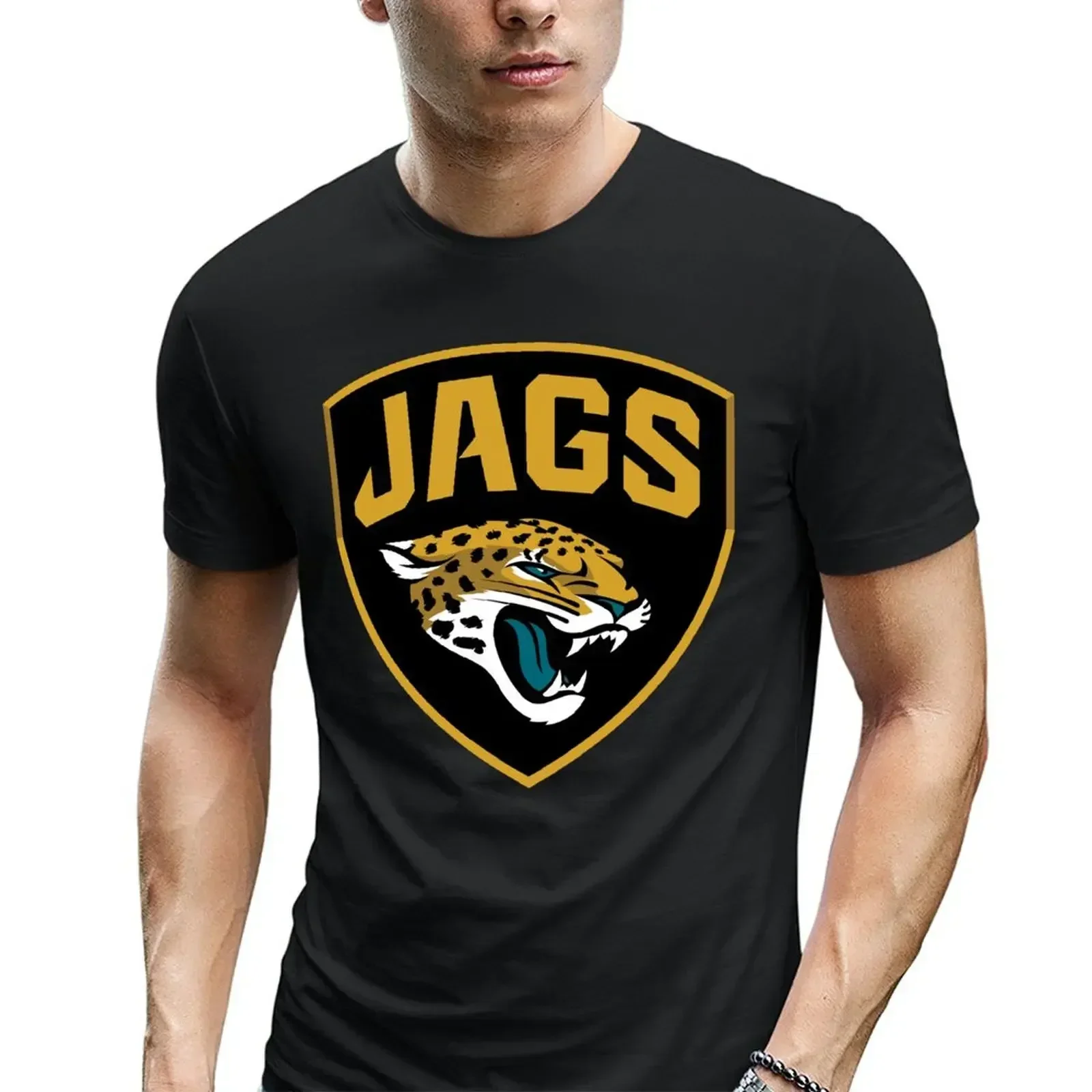 Round Neck Jags, Jaguars-Icon Hoodies Sweatshirt For Men Women Jacksonville Logo USA Size